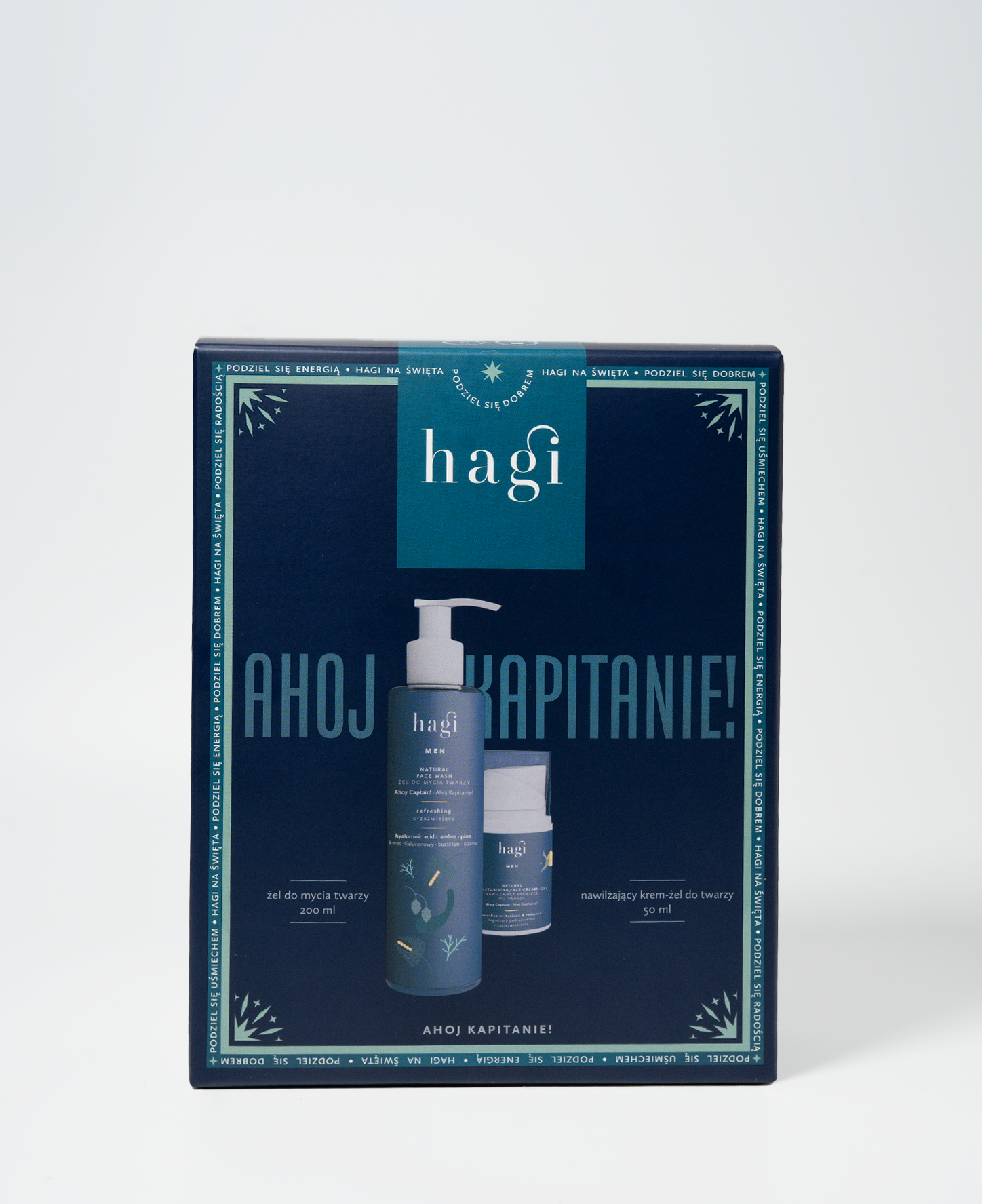 Zestaw żel do mycia twarzy i krem - żel Ahoj Kapitanie