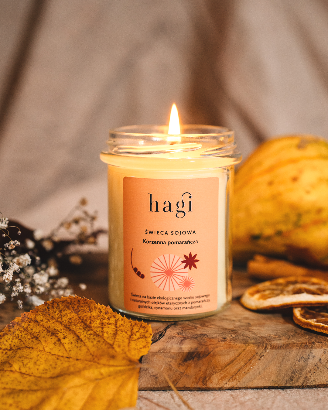 Świeca sojowa Korzenna Pomarańcza