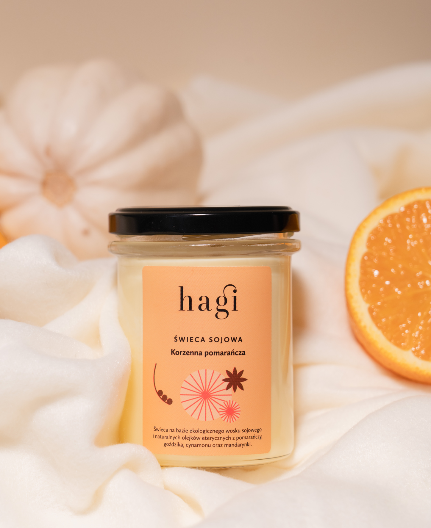 Świeca sojowa Korzenna Pomarańcza