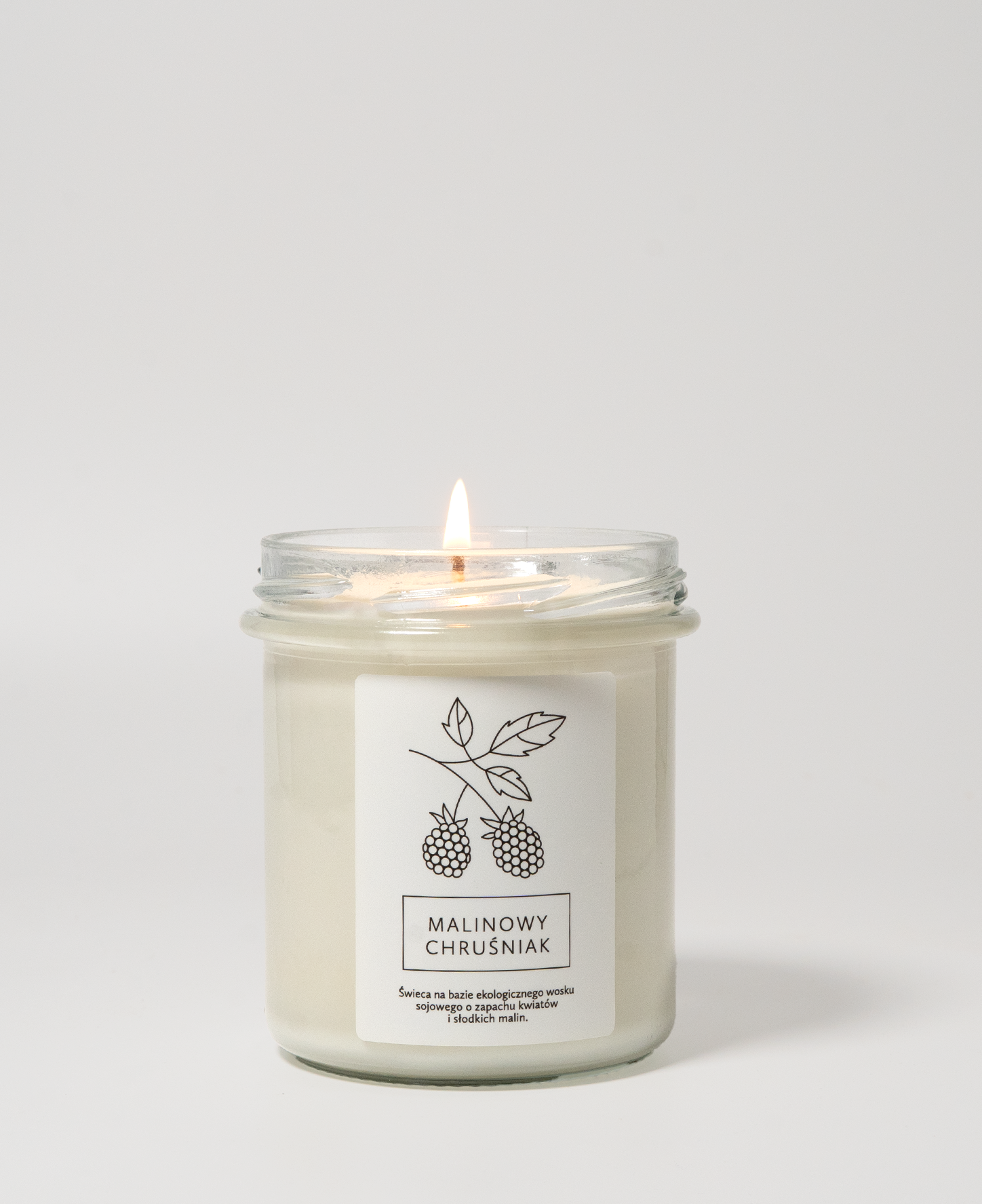 Świeca sojowa Malinowy Chruśniak