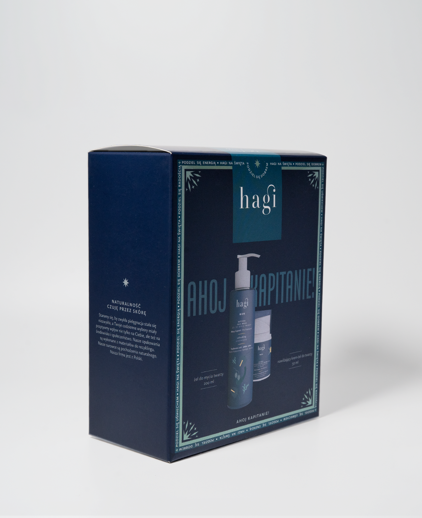 Zestaw żel do mycia twarzy i krem - żel Ahoj Kapitanie